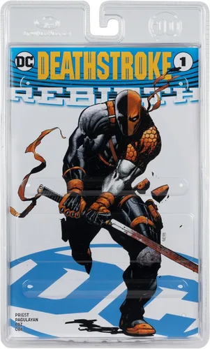 Miniatura 8 de McFarlane Toys - DC Direct Page Punchers Deathstroke (DC Rebirth) Figura de 7 pulgadas con cómic