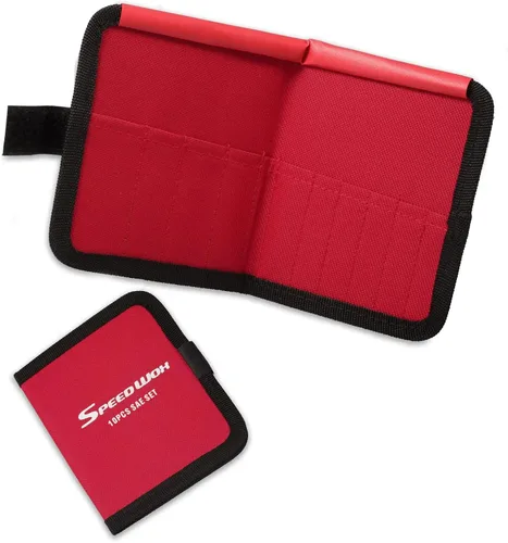 SPEEDWOX Bolsa Organizadora de Herramientas de Llave de 10 Bolsillos, Bolsa de Almacenamiento de Herramientas para Mini Llaves, SAE 5/32-7/16",