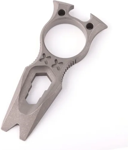 Miniatura 8 de Hamans Barra de palanca multiherramienta de titanio con llave abrebotellas, función de barra de palanca, mini portátil