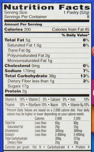 Miniatura 2 de Kellogg's Pop-Tarts - Pasteles tostadores de frambuesa esmerilados, paquete de 8 unidades, 14.7 onzas
