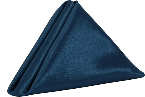 Miniatura 9 de YOUR CHAIR COVERS - Servilletas de tela de gran tamaño de satén dorado de 20 pulgadas con dobladillo – Servilletas elegantes y reutilizables