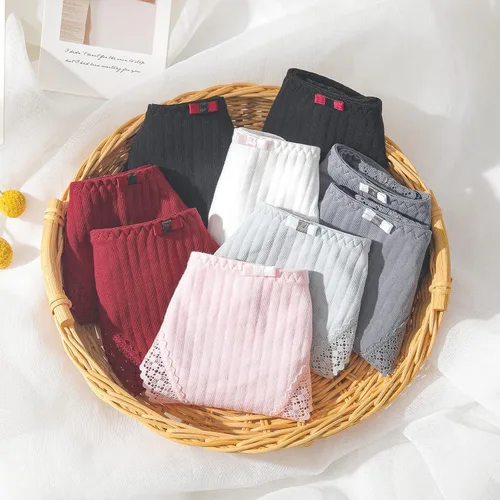 Miniatura 8 de Aijolen Tanga de algodón para mujer, ropa interior ajustable para mujer, bragas de cintura baja para mujer, no se ven