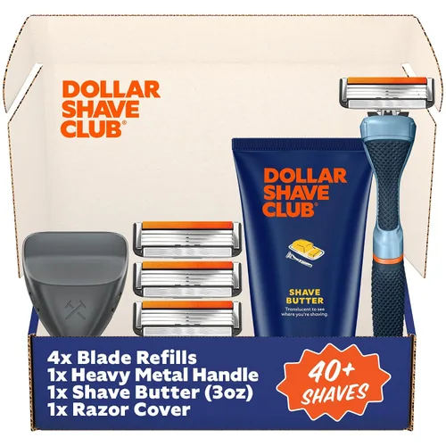 Miniatura 9 de Dollar Shave Club The Member Exclusive Shave Set 4 cartuchos de recambio de enjuague Swift, 1 mango (negro), 1 mantequilla de afeitar de 3 onzas