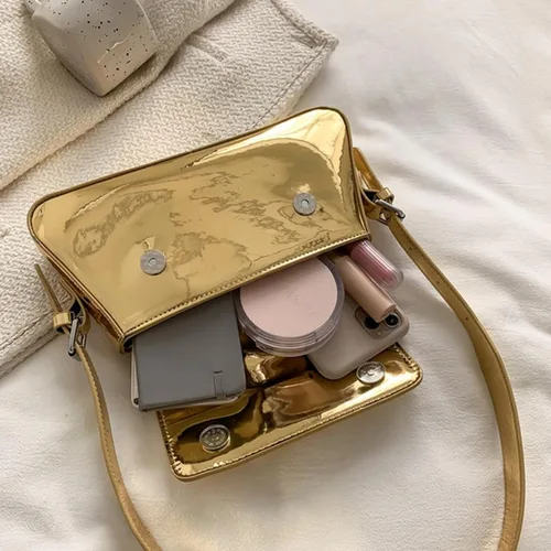 Miniatura 5 de NAARIIAN Bolso de noche para mujer de los años 90, Y2k, espejo, PU, bolso de mano, bolso de mano, bolso de fiesta, bolso de embrague, bolsos cruzados