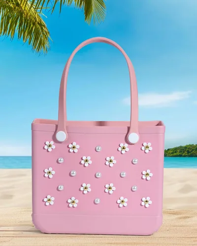 Miniatura 4 de Mon Caramel Resina Bolsa de Playa Accesorios Encantos,Resina Playa Totes Accesorios Insertos,Daisy Flower Bag Charms