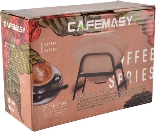 Miniatura 7 de CAFEMASY Soporte de filtro de café para filtros de café de cono y V60, soporte de papel de filtro de café de metal para el hogar, cocina, cafetería