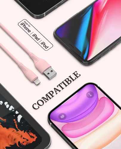 Miniatura 3 de 6Pack(3/3/6/6/6/10 pies) Original [Certificado Apple MFi] Cable de carga Lightning para iPhone, cable de carga rápido para iPhone, compatible