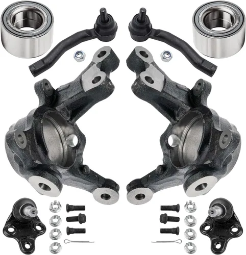 Miniatura 113 de Detroit Axle - Kit de nudillos traseros derechos FWD para Hyundai Santa Fe 2007-2009 Veracruz 2007-2012, reemplazo del cojinete de la rueda