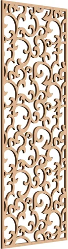 Miniatura 63 de Wheatland Paneles de pared decorativos de madera con calado, 9 3/8 pulgadas de ancho x 24 3/8 pulgadas de alto x 1/4 de alto, nogal