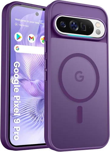 Miniatura 48 de Funda para teléfono Google Pixel 9 Pro XL, Compatible con Magnético, Protección contra Caídas de Grado Militar Translúcida Mate Resistente a Golpes