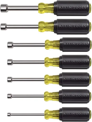 Miniatura 8 de Klein Tools Juego de herramientas 631, fabricado en Estados Unidos, juego de destornilladores de tuercas con tuercas hexagonales tamaños 3/16, 1/4