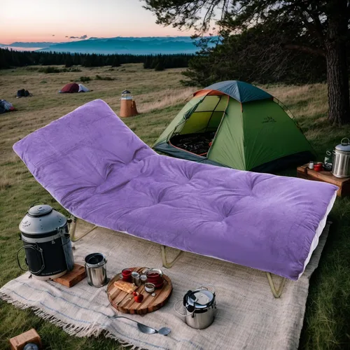 Miniatura 6 de Folding Camping Cot Pad - Portable & Comfortable Outdoor Sleeping Mat with Elastic Strap, Lightweight Waterproof Bottom Mattress Pad
