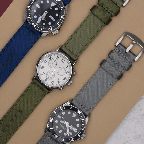 Miniatura 4 de Benchmark Basics Correa de reloj de liberación rápida, correa de reloj de nailon impermeable de alta calidad para hombres y mujeres, compatible