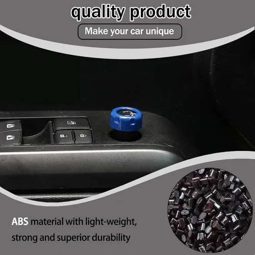 Miniatura 3 de Lcojicep Cubierta circular de botón de volumen para consola central de automóvil compatible con Tacoma 2015-2022, accesorios de decoración de ABS