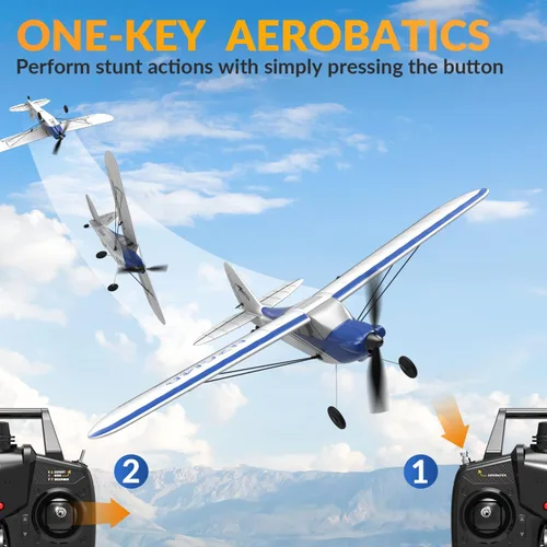 Miniatura 3 de RC Plane Sport Cub 500 S2 RC Avión RTF 4 CH Avión de control remoto con sistema de estabilización giroscópica y acrobático de una tecla, listo