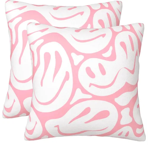 Miniatura 9 de Lindas almohadas de preppy (solo fundas, sin rellenos de almohada), lindas almohadas de color azul claro para la playa, adolescente, niña, Azul bebé