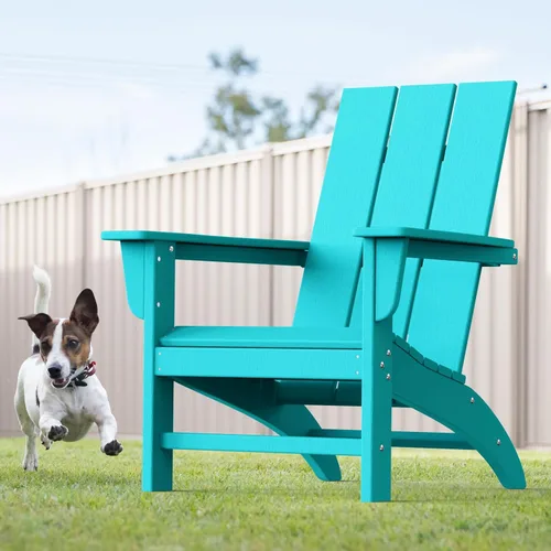 Silla Adirondack moderna, sillas de patio de plástico HDPE para todo tipo de clima, silla para hoguera, sillas de césped al aire libre para terraza,