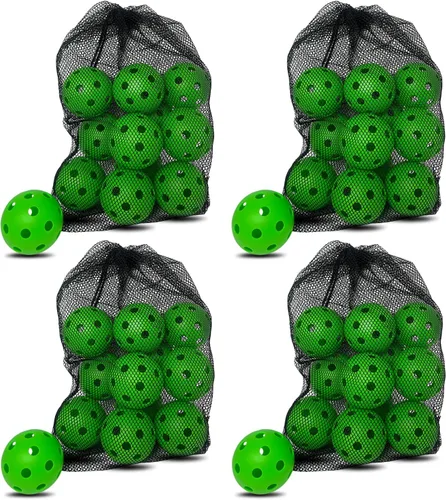 Miniatura 30 de 6 -Pack Pickleball Balls, 26 Holes Outdoor Pickleballs, High Elasticity & Durable Pickle Balls for All Style Pickleball Paddles Indoor Pickleballs