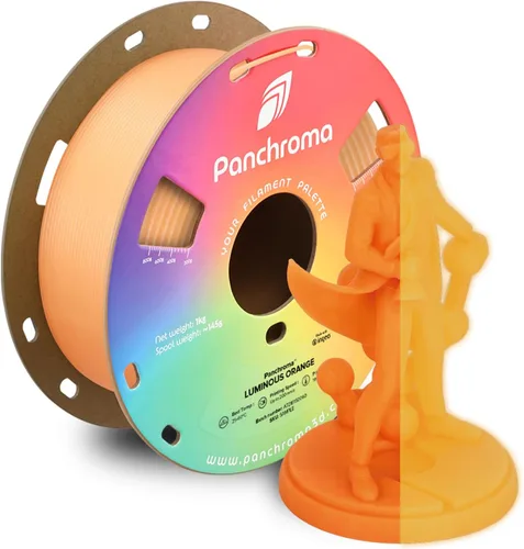Miniatura 41 de Panchroma - Filamento de impresión 3D de ácido poliláctico (PLA) en degradado de Halloween, naranja, amarillo y magenta, 0.069 in, carrete de 2.2