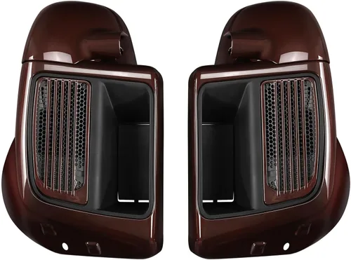 Miniatura 14 de HR3 Carenados inferiores ventilados de color negro vívido a juego compatibles con Harley Ultra Limited, Road Glide, Electra Glide, Tri Glide 2014