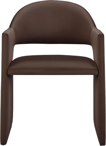 Miniatura 8 de Modway Talia Performance - Sillón de comedor de terciopelo en color marrón chocolate