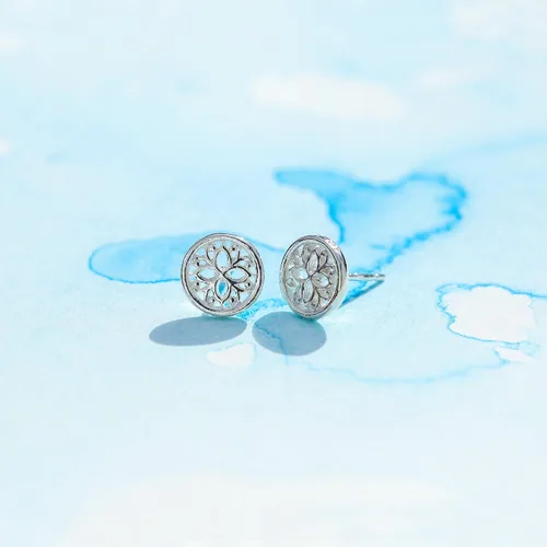Miniatura 4 de Boma Joyería de plata de ley con flor de loto Plata de ley No es una piedra preciosa