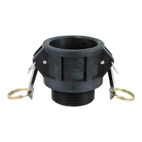 Gloxco Colocación de bloqueo de leva polivinílica, tipo B, 2 "Camlock hembra x 2" macho NPT, cada uno