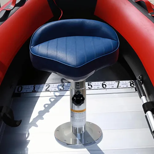 Miniatura 8 de Pedestal de aluminio ajustable para asiento de barco, base de silla de barco con altura ajustable de 13 pulgadas a 19 pulgadas