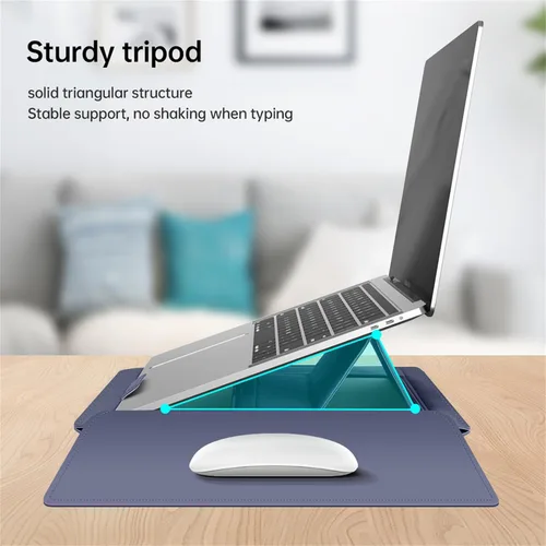 Miniatura 2 de IVY Fundas portátiles para portátiles de 13 y 14 pulgadas con bolso Soporte para computadora portátil Soporte para teléfono Bolsa de almacenamiento