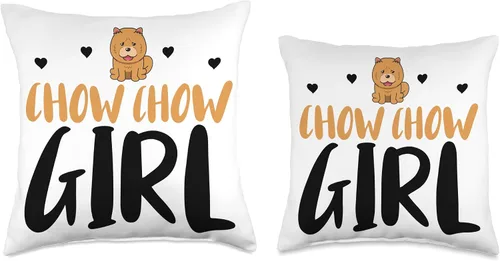 Miniatura 3 de Chow Chow Lover Apparel Girl Funny Chow Dog Lover - Almohada de 16 x 16 pulgadas, multicolor