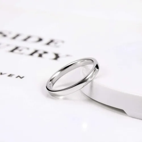 Miniatura 2 de EAMTI - Anillo de plata esterlina 925 de 2mm 4mm y 6mm de alta pulido cúpula lisa y ajuste cómodo Talla 4-12
