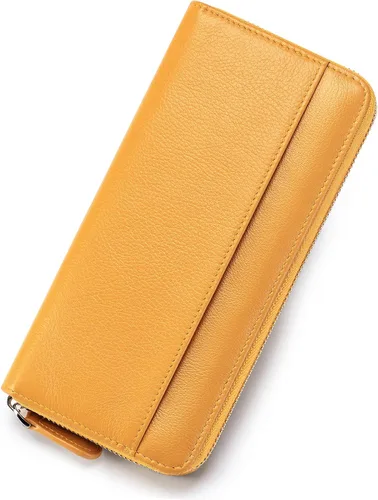 Miniatura 17 de RFID Blocking Womens Zipper Wallet Leather Large Capacity Billfold Clutch Zip Around Wallets for Women