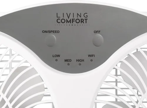 Miniatura 7 de Comfort Zone Ventilador de ventana para dormitorio, ventiladores duales de 9 pulgadas y 3 velocidades con expansores de bloqueo automático