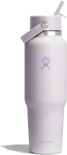 Miniatura 65 de Hydro Flask Botella de agua de viaje – Acero inoxidable aislado – Tapa ancha con pitillo, antiderrames, a prueba de fugas en 24 oz Trillium Pink