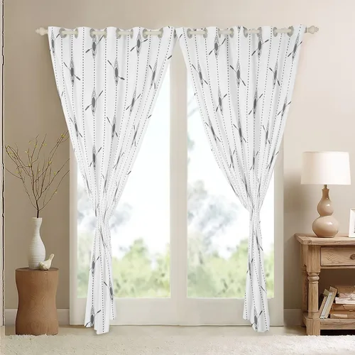 Miniatura 4 de Feelyou Cortinas de lago para dormitorio, sala de estar para niños, decoración de casa de lago, cortinas opacas (2 paneles, 38 x 45 pulgadas), Multi