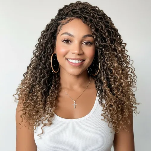 Miniatura 53 de Fulcrum Goddess Locs Cabello de Ganchillo de 10 Pulgadas, 8 Paquetes Nuevo Locs Sintéticos de Ganchillo para Mujeres Negras, Locs de Ganchillo