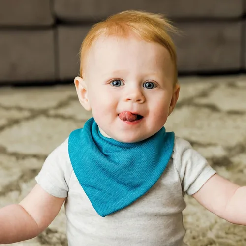 Miniatura 2 de Tiny Twinkle Baberos tipo bandana - Baberos resistentes al agua y absorbentes para baba y dentición Conjunto niño 6