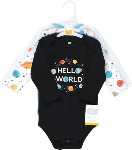 Miniatura 94 de Hudson Baby Body unisex de algodón de manga larga para bebé, leopardo rosa rojo