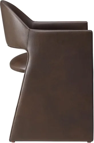 Miniatura 6 de Modway Talia - Sillón de comedor de cuero vegano en color espresso