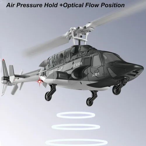 Miniatura 7 de A61 Airwolf Helicóptero de control remoto Avión 4CH RC Heli Aileronless Escala 1/42 giroscopio de 6 ejes Altitud Flotante Posición de flujo óptico