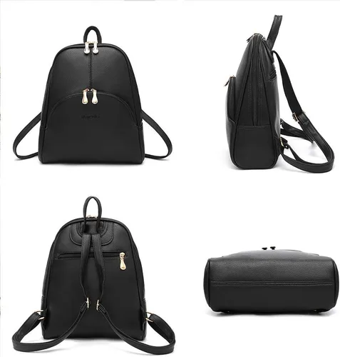 Miniatura 11 de Nevenka mochila informal estilo cartera de imitación cuero con cierre para mujer