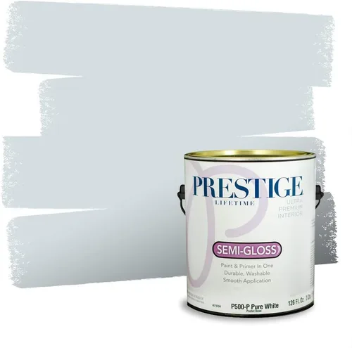 Miniatura 578 de Pintura Exterior + imprimación PRESTIGE, todo-en-uno, 1 galón, acabado mate, color comparable al Valspar* Royal Gray* VS151-Gris real