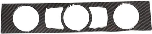 Miniatura 3 de YIWANG Marco de fibra de carbono para consola de control de CD de aire acondicionado de CA para BMW Serie 5 E60 2004-2010 Accesorios de automóvil