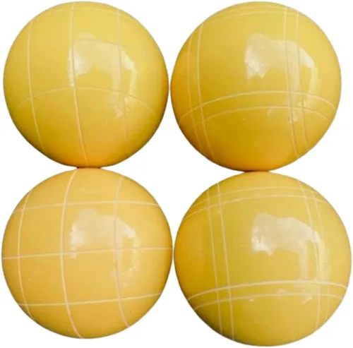 Miniatura 2 de BuyBocceBalls Listado - Hecho en Estados Unidos, juego de 4 bolas de bochas oficial de calidad premium, tamaño y peso regulados, 35.20 oz
