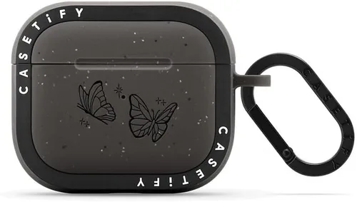 Miniatura 15 de CASETiFY Bounce - Funda para Airpods (3ª generación) con anillo - Black Kingsnake - Carbón mate