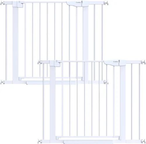 Miniatura 17 de Cumbor Puerta de bebé extra alta de 36 pulgadas para escaleras, puerta para perros de 29.7-40.6 pulgadas de ancho para puertas, puertas de mascotas