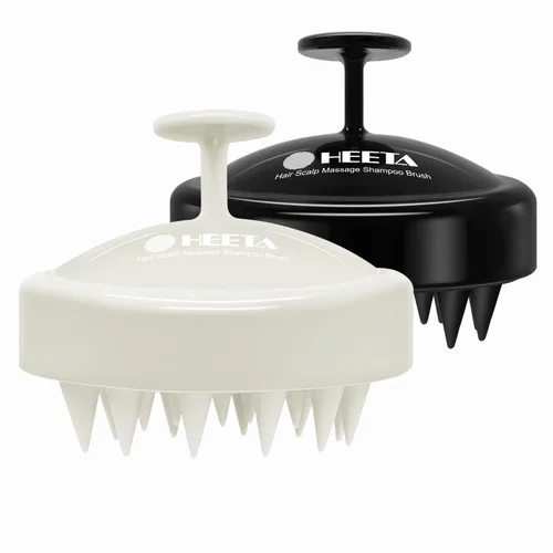 Miniatura 11 de HEETA Masajeador para el cuero cabelludo para el crecimiento del cabello, cepillo de champú de silicona para el cuero cabelludo, cepillo exfoliante