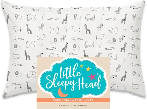 Miniatura 57 de Little Sleepy Head Funda de almohada para niños pequeños, 100% algodón y funda de almohada hipoalergénica para almohada de niños pequeños, funda