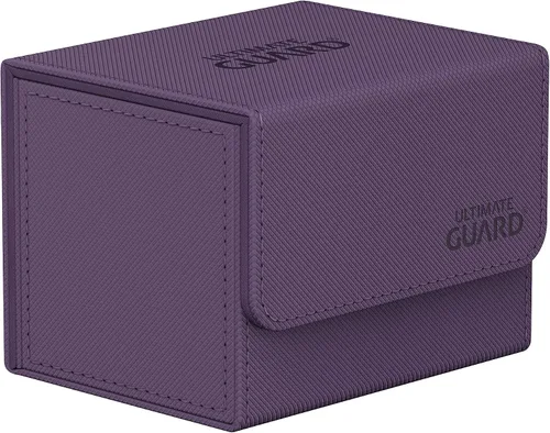 Miniatura 23 de Ultimate Guard Sidewinder 100+, caja de cubierta para 100 tarjetas TCG de doble manga, gris, cierre magnético y forro interior de microfibra para un