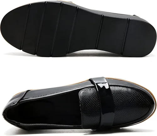 Miniatura 3 de UZB Mocasines sin cordones para mujer, cómodos zapatos de vestir de espuma viscoelástica